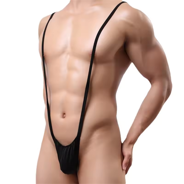 Fantezi Lastikli Siyah Erkek String – Tanga TG274616